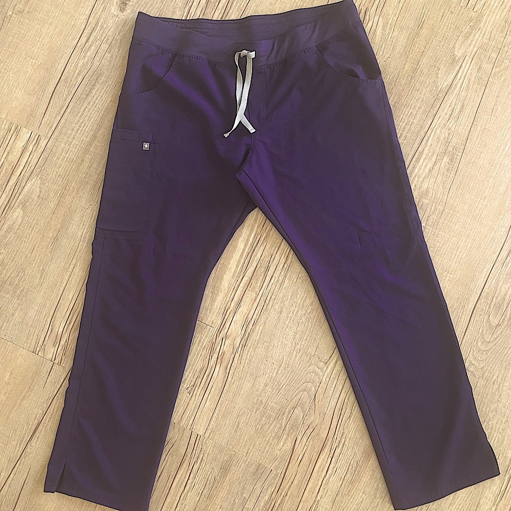 Figs XL scrub pants.  Dark purple, egg plant.